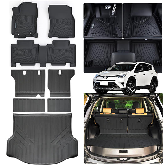 Floor Mats & Trunk Mat Backrest Mat for Toyota RAV4 2013