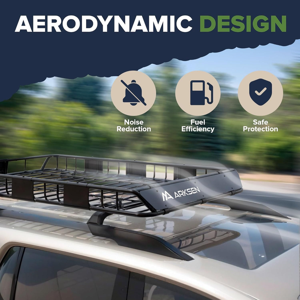 64" x 39" x 5" Roof Rack Cargo Basket with Bag