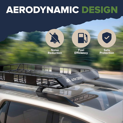 64" x 39" x 5" Roof Rack Cargo Basket with Bag