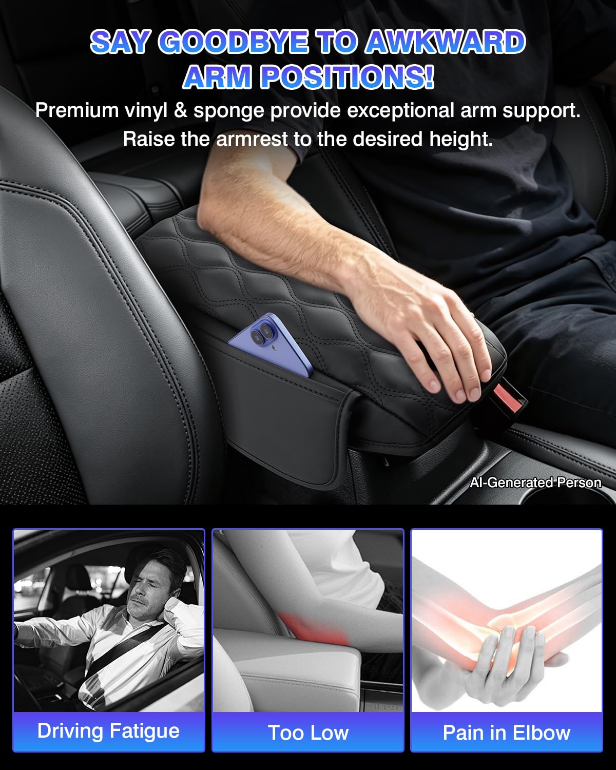 Center Console Cover for 2021 (3)Ford Bronco Sport 2021-2026)
