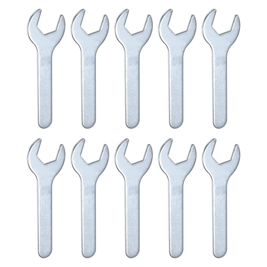 10pcs 22x126x2.8mm Small Single Open End Wrench Metric Wrenches (22x126x2.8mm)
