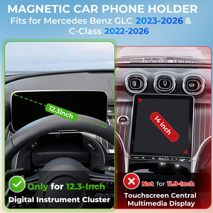 Car Phone Holder for Mercedes Benz GLC 2023