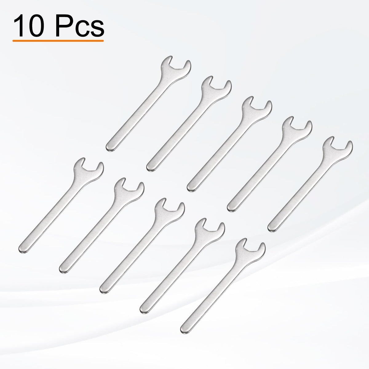 10pcs 13x108x3mm Small Single Open End Wrench Metric Wrenches (13x108x3mm)