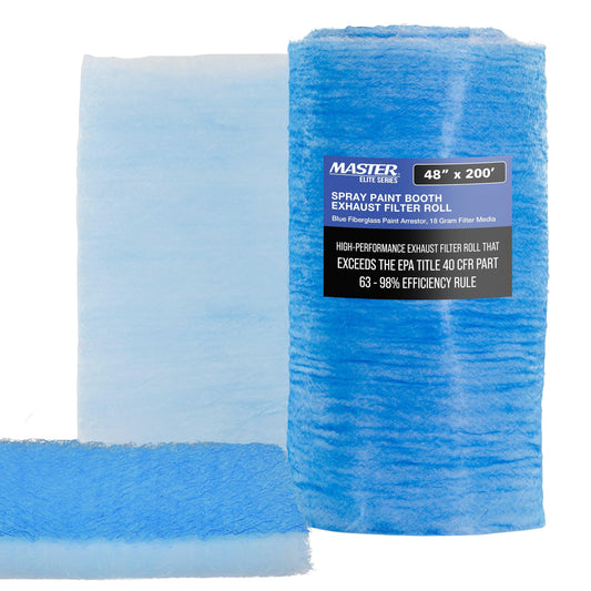 Elite Paint Spray Booth Exhaust Filter Roll 48" x 200' (48 inches x 200 Feet)
