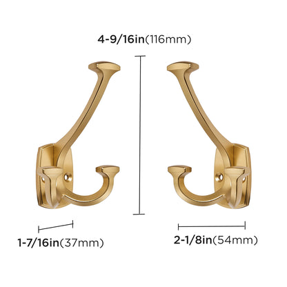 Large Wall Double (Brushed Gold)