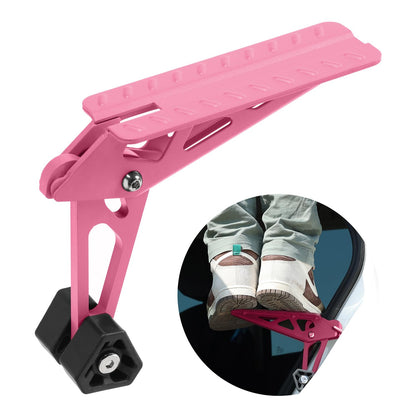 Foldable Car Door Step Stand Pedal (Classic Series / Pink)