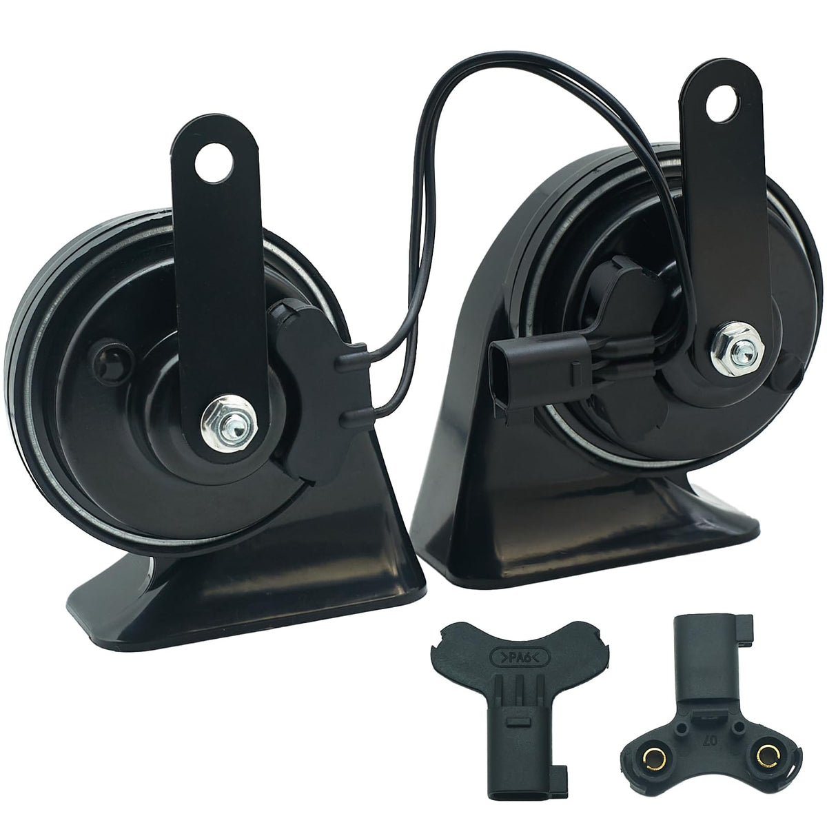 126dB Dual Tone Car Horn Kit with 2 Connector Types