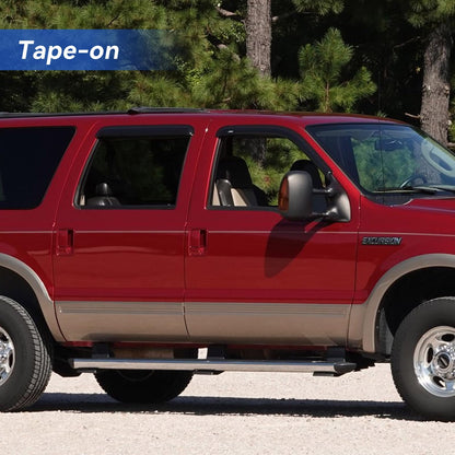 Window Visors Rain Guards for 2000 2001 2002 2003 2004 2005 Ford Excursion (2000-2005 Ford Excursion)