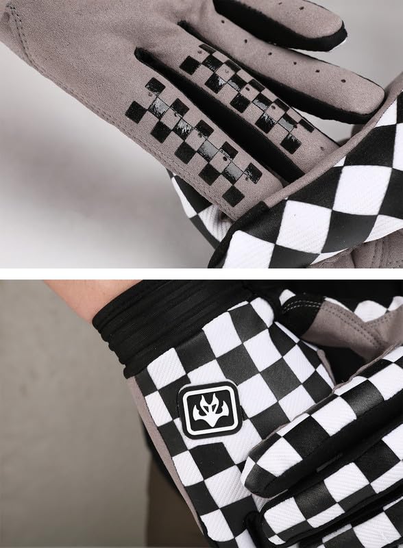 Dirt Bike Motorcycle Gloves for Men Women Finger Touchscreen Motorbike Gloves for BMX ATV MTB Riding (G04 / Medium)