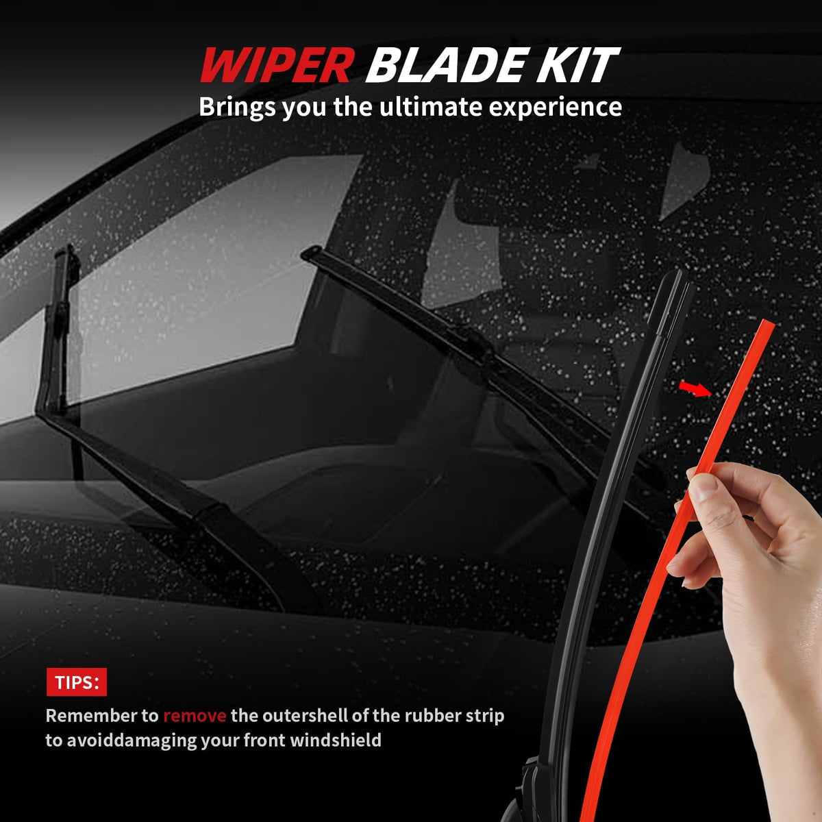 Windshield Wiper Blades for Ford Focus Fusion Escape 2013 (28"+28" Focus)