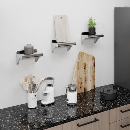 6 in. Deep x 10 in. Wide Stainless Steel Wall Mount Shelf (6 in. Deep x 10 in. Wide)