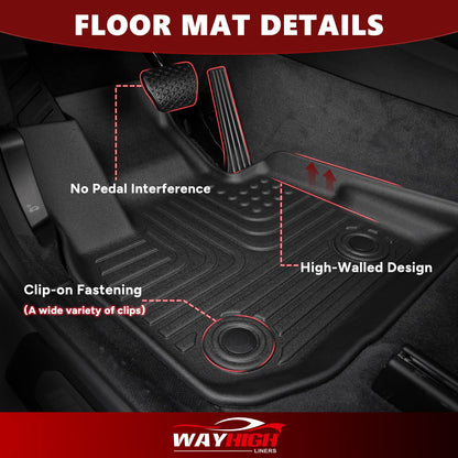 Floor Mats & Cargo Liner for 2025 2026 2027 Kia K4 (BLACK)