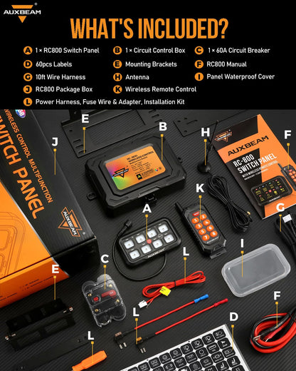 8 Gang Switch Panel RC (8 Gang Remote Panel)