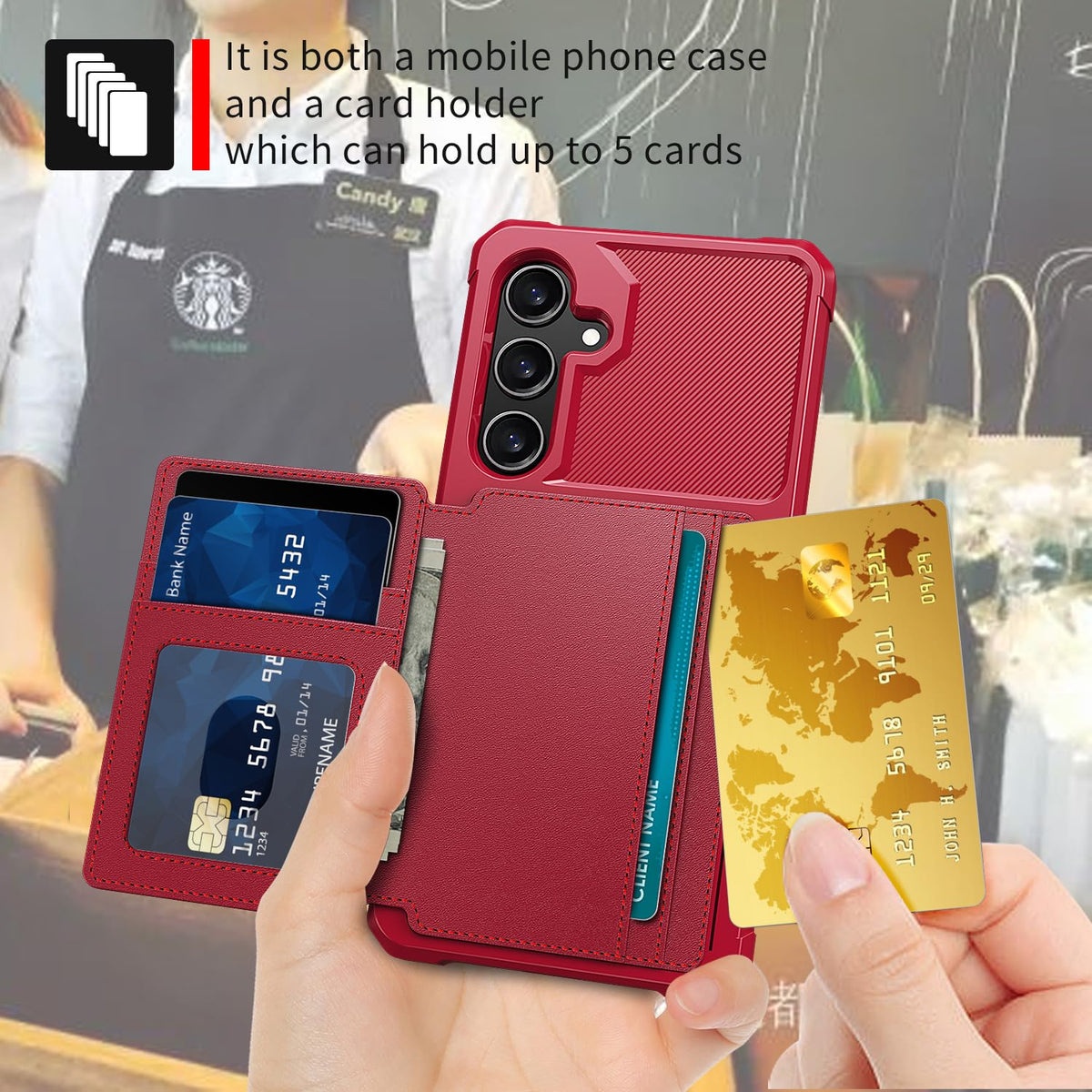 for Samsung Galaxy S25 (Red / Samsung Galaxy S25/S24)