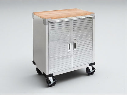 Heavy Duty Rolling Storage Cabinet with Wheels and Drawers (2 Door (28" W x 18” D x 34.5" H) / Granite)