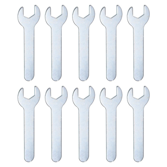 10pcs 11x70x1.5mm Small Single Open End Wrench Metric Wrenches (11x70x1.5mm)