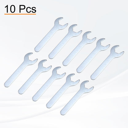 10pcs 21x126x2.8mm Small Single Open End Wrench Metric Wrenches (21x126x2.8mm)