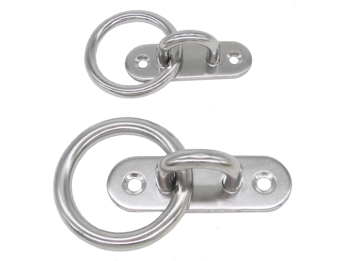 304 Stainless Steel Pad Eye Plates with Rings (M8 With Ring)
