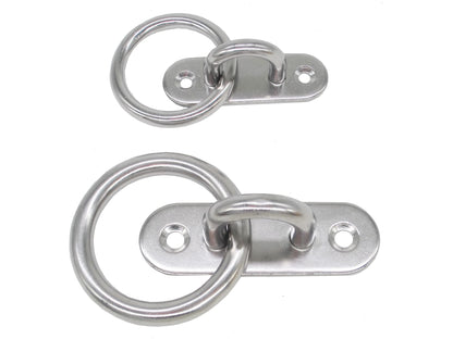 304 Stainless Steel Pad Eye Plates with Rings (M8 With Ring)