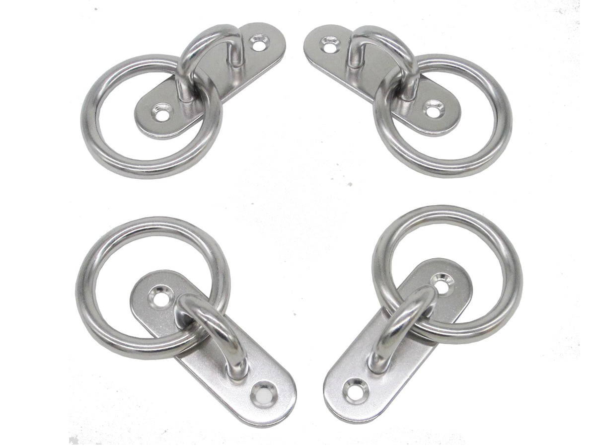 304 Stainless Steel Pad Eye Plates with Rings (M8 With Ring)