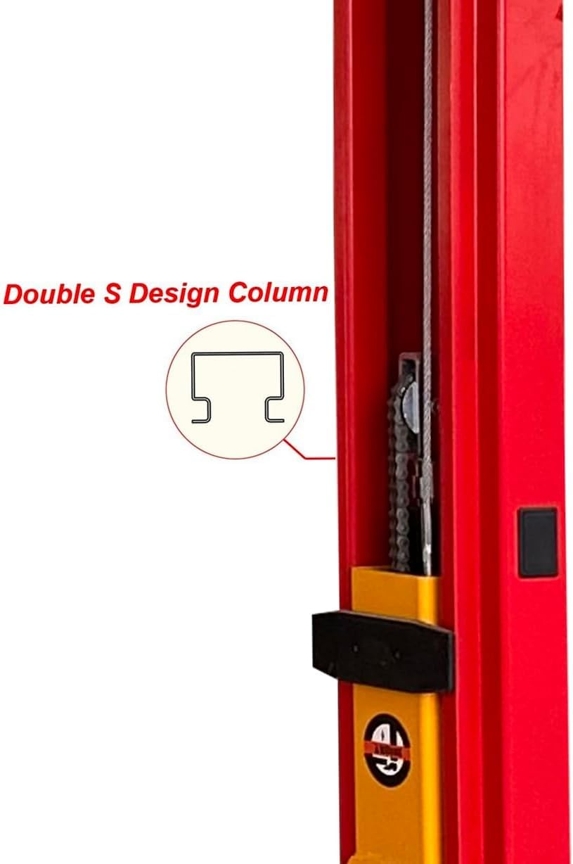 10000lbs 2 Post Lift Car Lift Auto Vehicle Car Lift Truck Hoist Floor Plate 220V