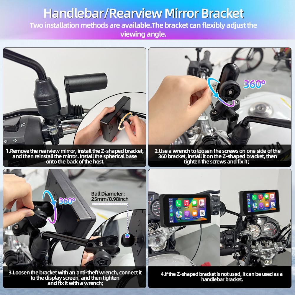 Motorcycle Carplay Screen