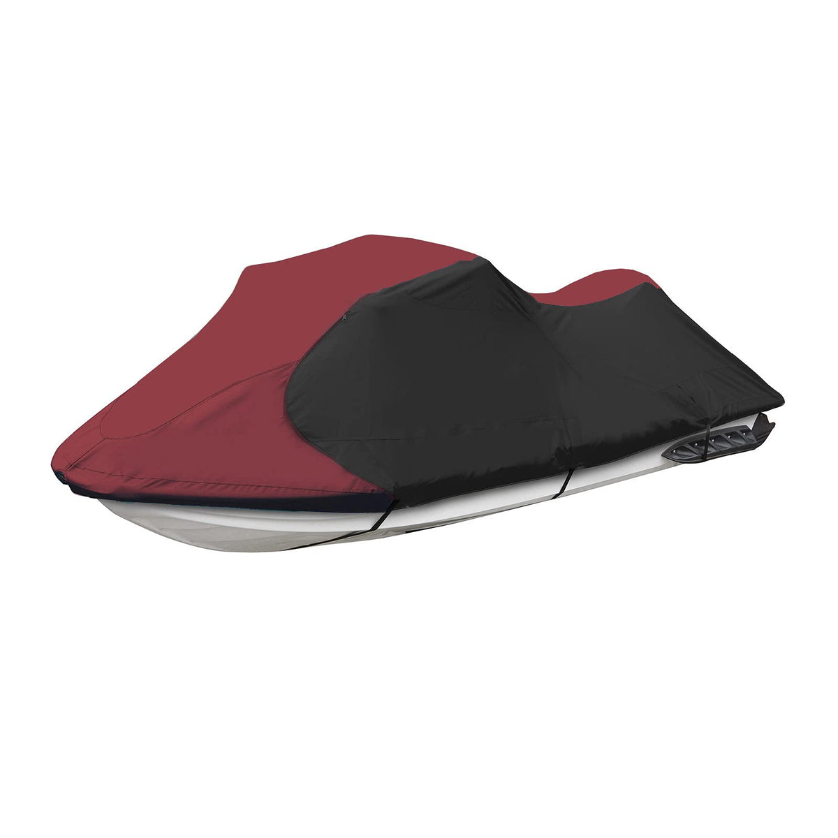JETPRO Jet Ski Cover Waterproof Fits 136" (Burgundy/Black / Fits from 136"-145"(3 seater))