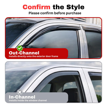 Rain Guards Window Visors for 2019 (2019-2026 Corolla Hatchback)