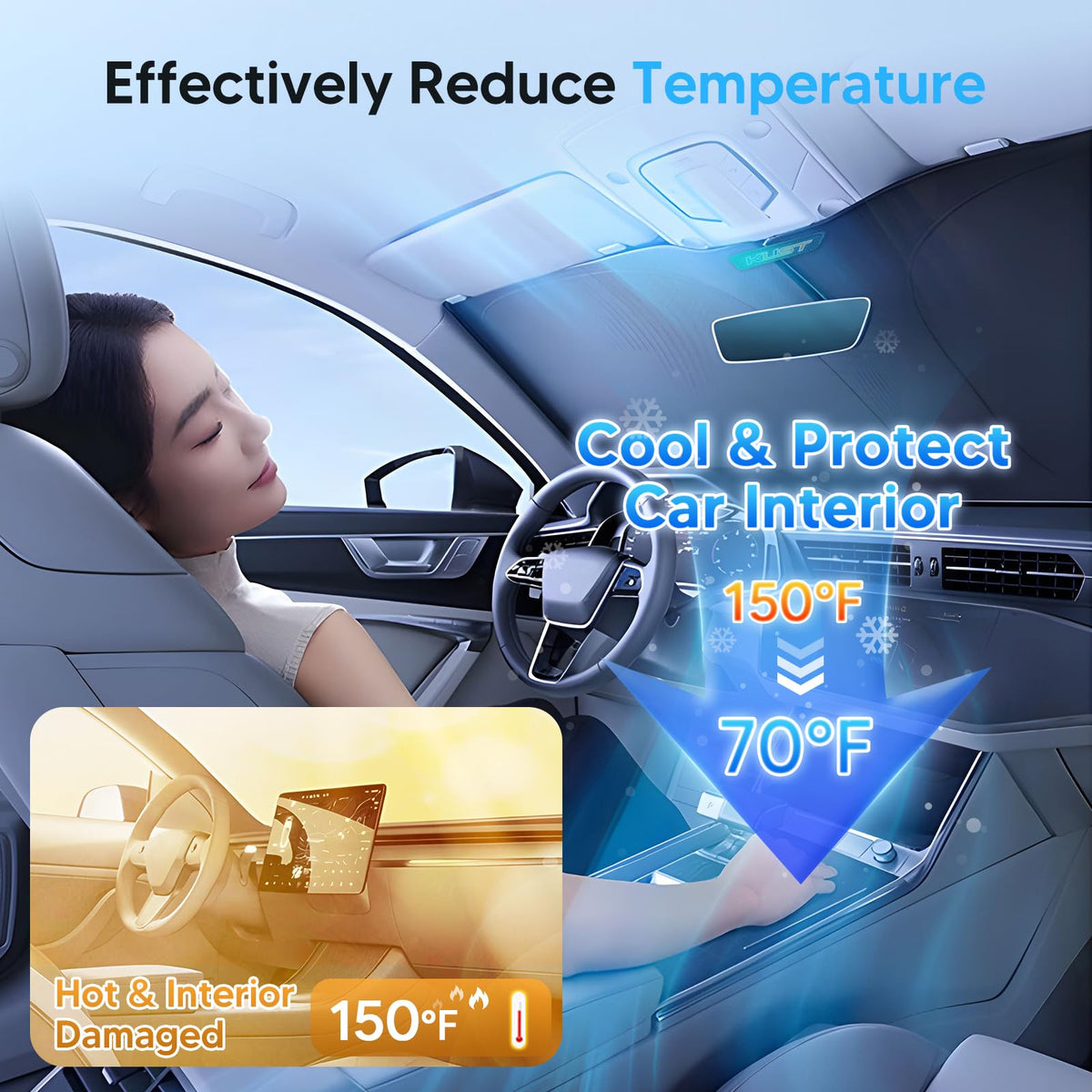 Windshield Sun Shade for 2014 (FOR | Mercedes Benz GLA 2014-2020)
