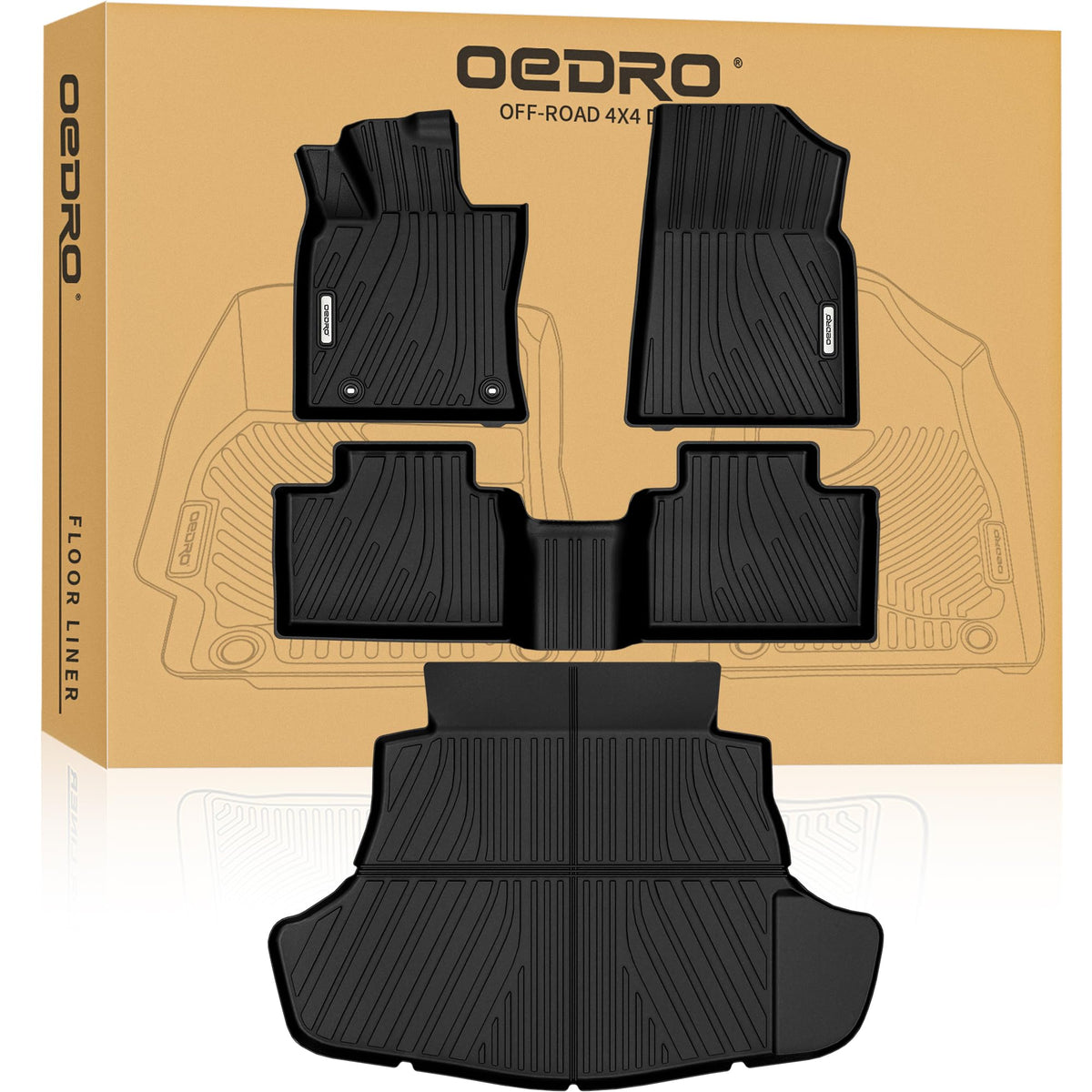 Floor Mats & Cargo Mat Fit for 2025 2026 Toyota Camry (2025-2026 Camry Mats Set)
