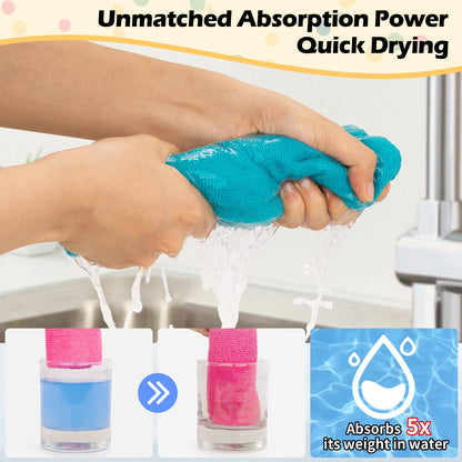 Microfiber Cleaning Cloth (5 Colors Assorted / 50pk)