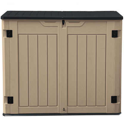 35 Cuft Outdoor Horizontal Storage (Brown / Medium-35 Cu Ft)