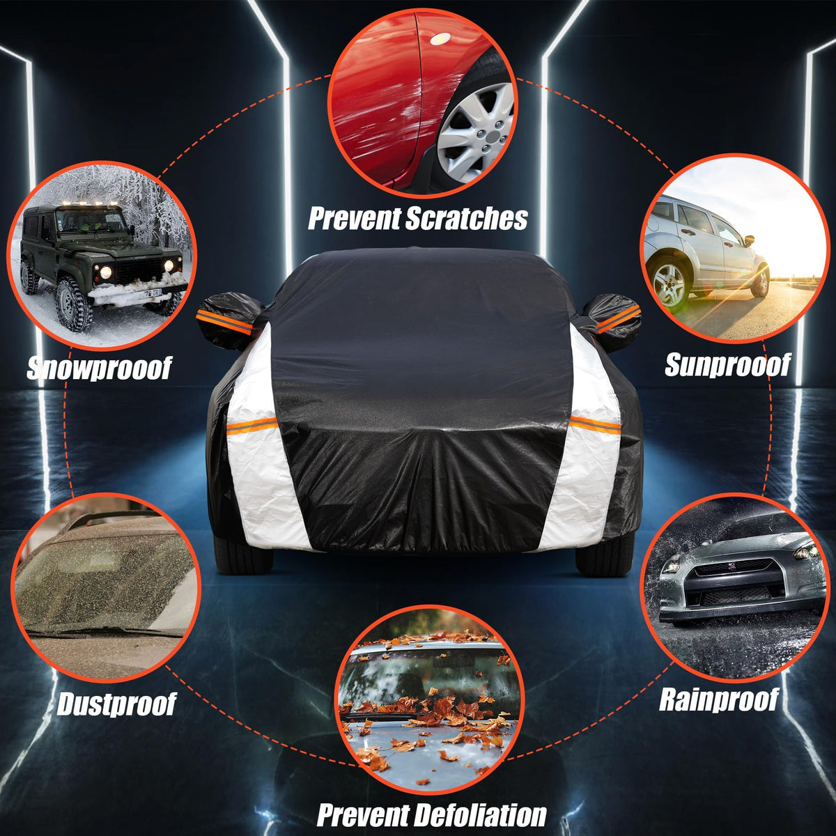 Multi Layers Car Cover Custom Fit for Mini Countryman 2015 (Custom fit Mini Countryman / SUV car cover)