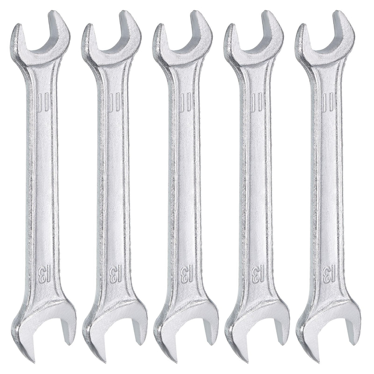 5pcs 11x13mm Double Open End Wrench 15° Offset Angle Wrenches (11mm x 13mm)