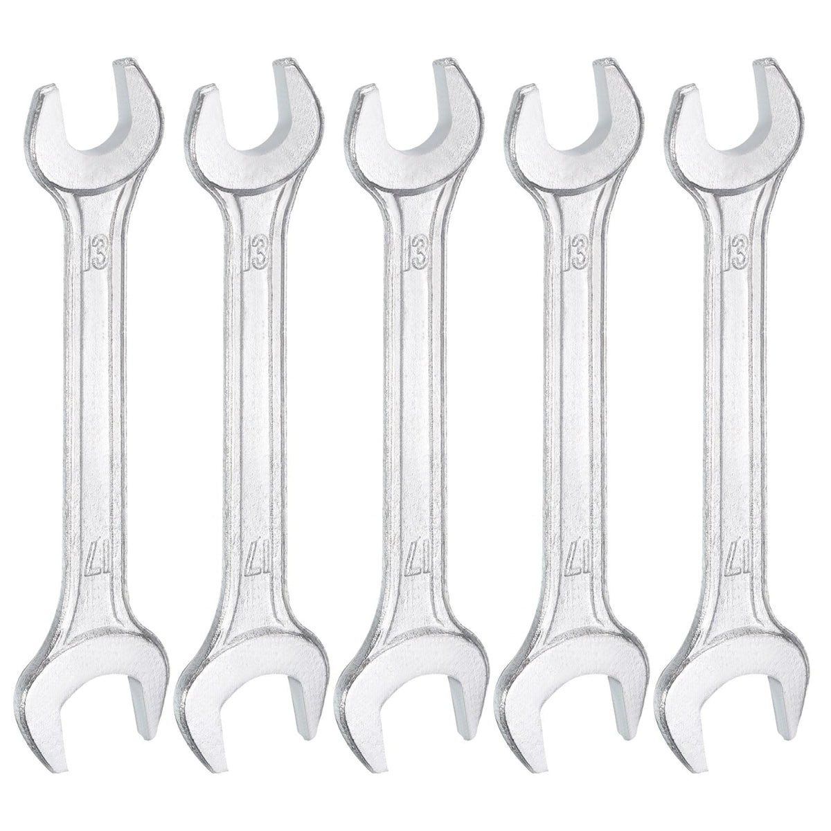 5pcs 13x17mm Double Open End Wrench 15° Offset Angle Wrenches (13mm x 17mm)