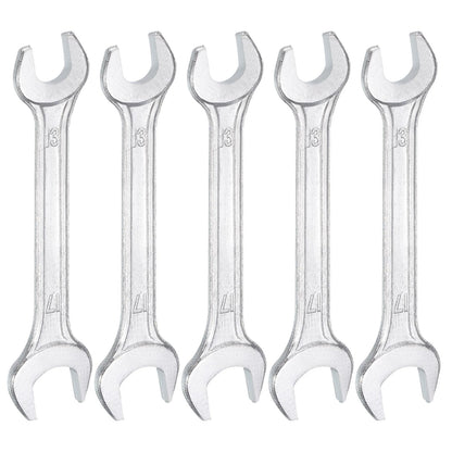 5pcs 13x17mm Double Open End Wrench 15° Offset Angle Wrenches (13mm x 17mm)