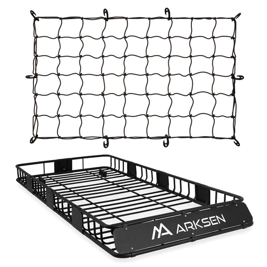 84" x 39" x 6" Roof Rack Basket with Extension&Net