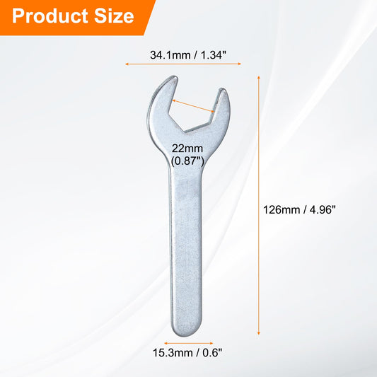 10pcs 22x126x2.8mm Small Single Open End Wrench Metric Wrenches (22x126x2.8mm)