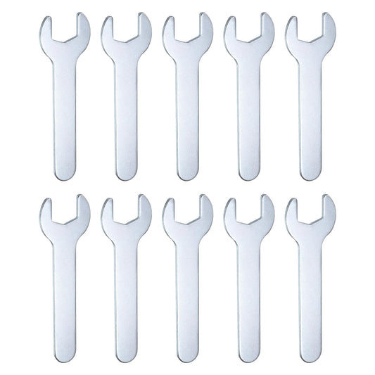 10pcs 14x87x2mm Small Single Open End Wrench Metric Wrenches (14x87x2mm)