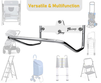 2 Ladder Hooks Wall Mount for Ladder Storage Strollers and Folding Chair