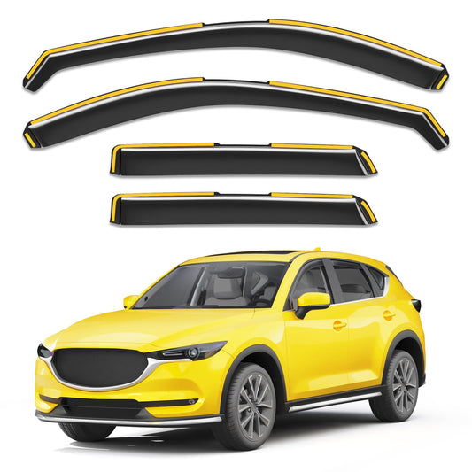 in Channel Window visors Rain Guards for 2017 (Fit for 2017-2025 Mazda CX-5)