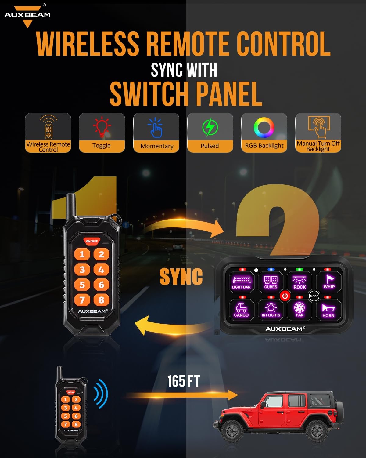 8 Gang Switch Panel RC (8 Gang Remote Panel)