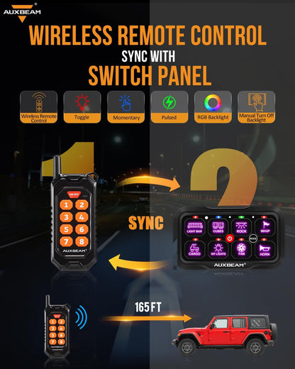 8 Gang Switch Panel RC (8 Gang Remote Panel)
