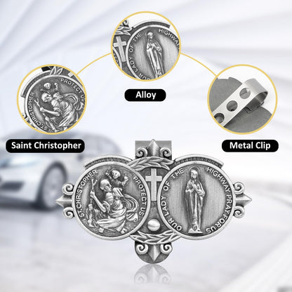 St. Christopher Visor Clip