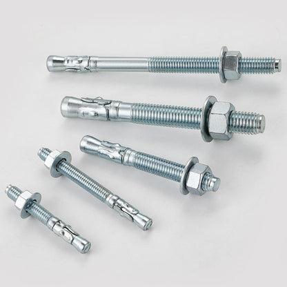 1/2" x5-1/2 Wedge Anchors for Concrete, Zinc-Plated, 30 PCS (1/2x5-1/2")