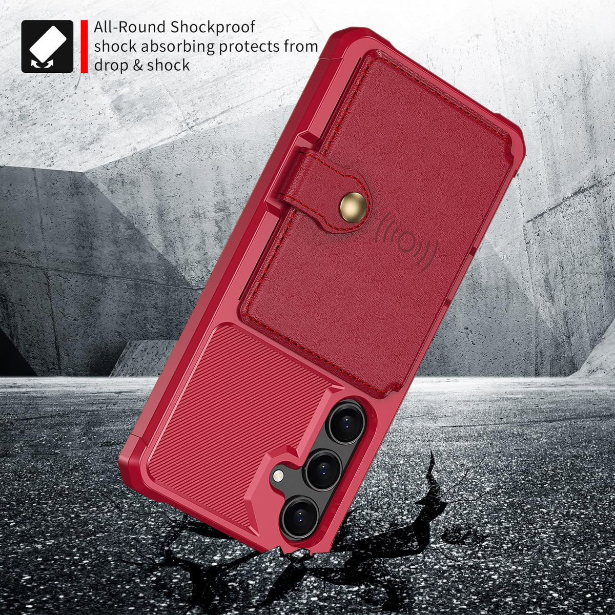 for Samsung Galaxy S25 (Red / Samsung Galaxy S25/S24)