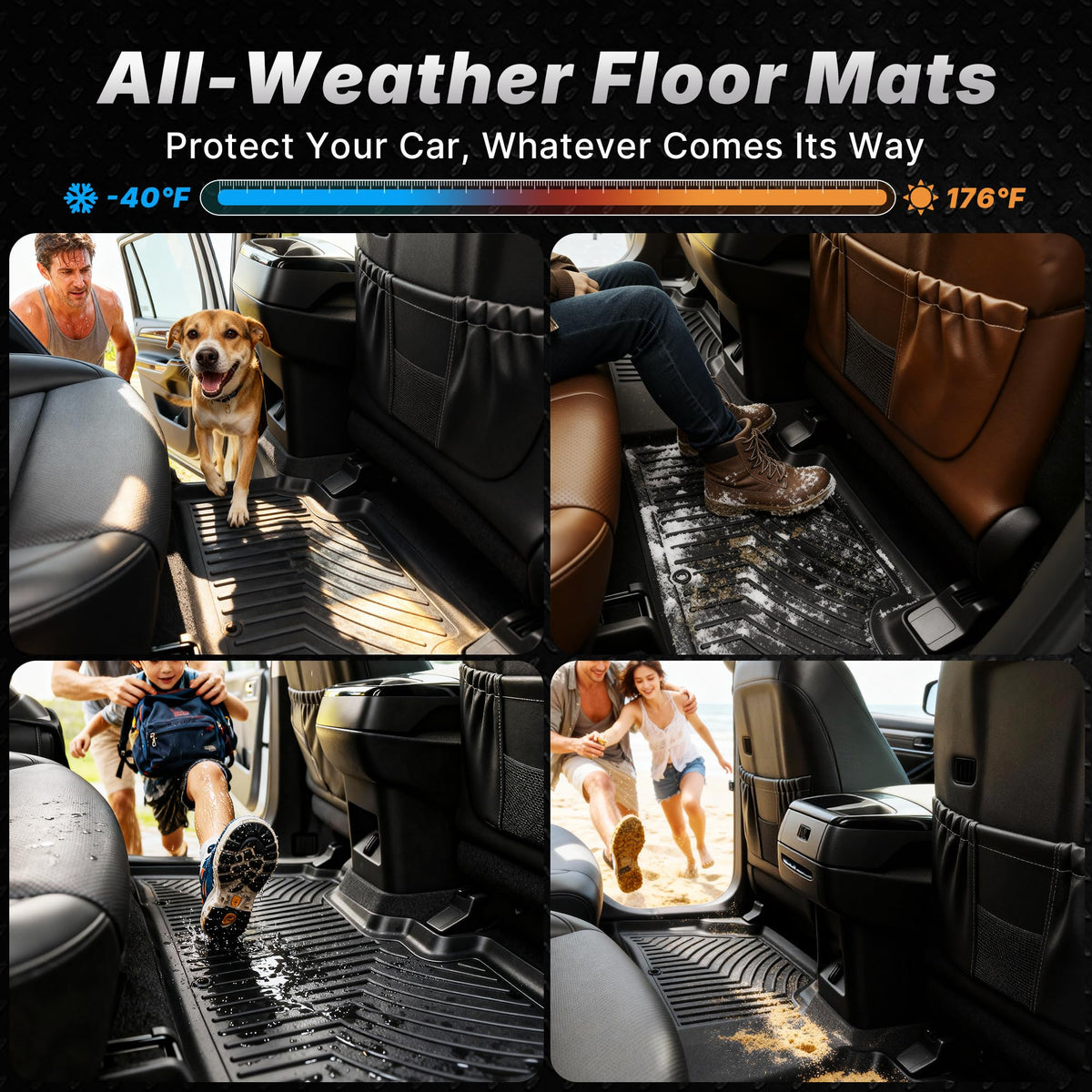 Floor Mats & Cargo Mat Fit for 2025 2026 Toyota Camry (2025-2026 Camry Mats Set)
