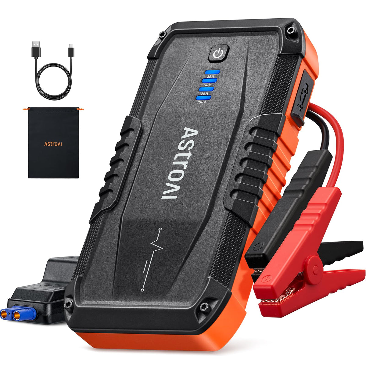 S8 Car Battery Jump Starter 3000A (3000A Orange)