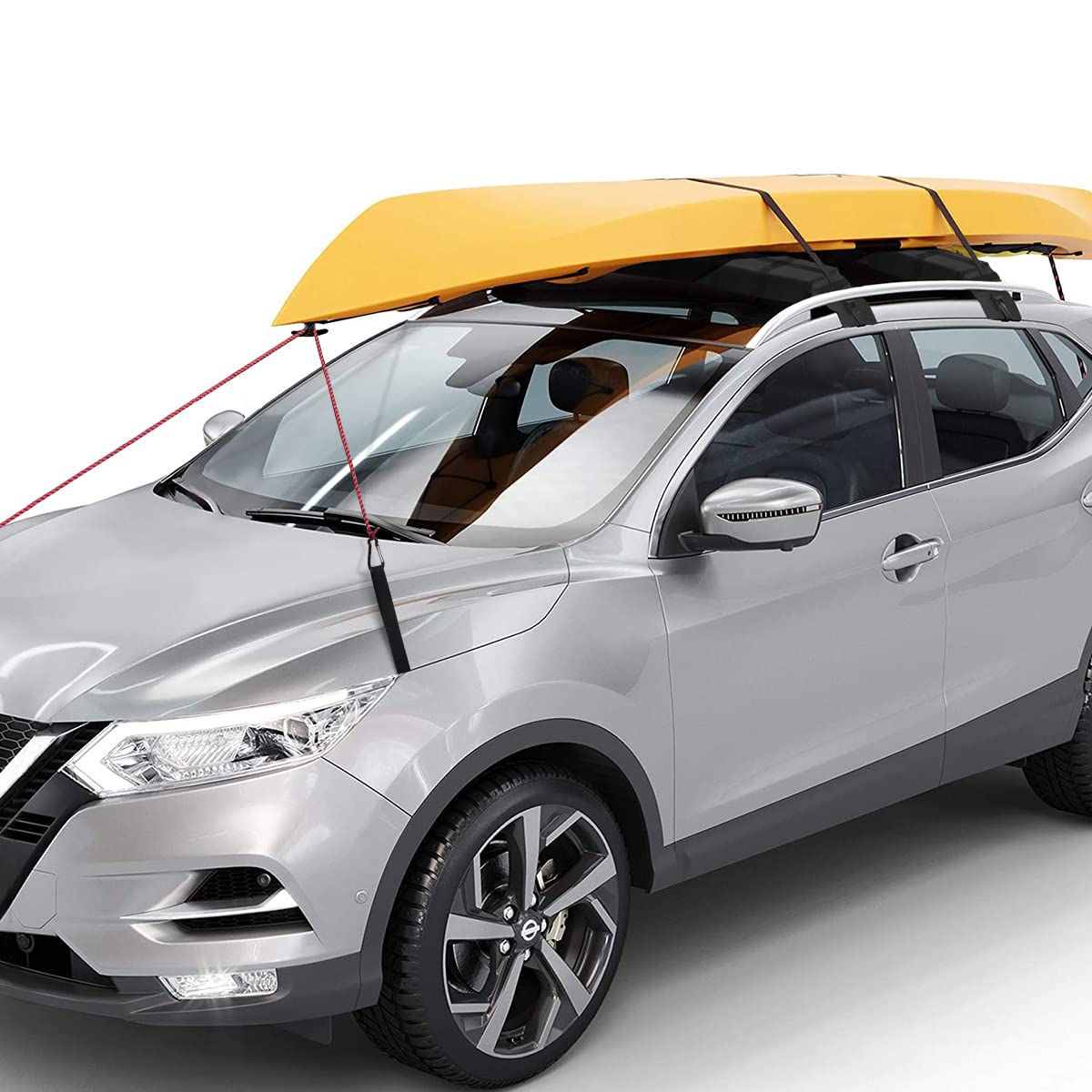 Kayak Roof Rack Soft Roof Rack Pads for Car Kayak Surfboard (32 x 5.5 x 7.5 inches)