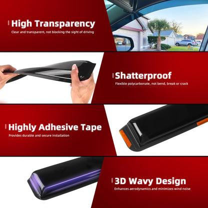 4PCS in Channel Window Rain Guards Fit for Nissan Altima 2019